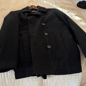 Kenneth Cole Reaction Black Peacoat for Men